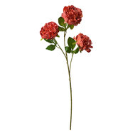 Clayre &amp; Eef   | Decoratie tak met bloemen Oranje Groen 12x8x80 cm | 5PL0166O