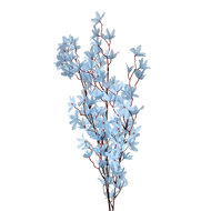 Clayre &amp; Eef   | Decoratie tak met bloemen Blauw Groen 6x6x110 cm | 5PL0167BL