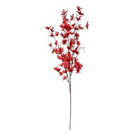 Clayre &amp; Eef   | Decoratie tak met bloemen Rood Groen 6x6x110 cm | 5PL0167R