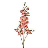 Clayre &amp; Eef   | Decoratie tak met bloemen Rood Groen 15x8x116 cm | 5PL0170R