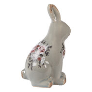 Clayre &amp; Eef   | Decoratie Konijn Grijs Roze 13x10x21 cm | 6CE1968M
