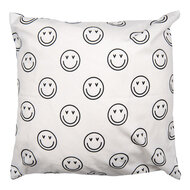 Clayre &amp; Eef   | Kussenhoes Zwart Wit 45x45 cm | BHS24-1