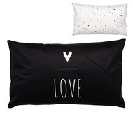 Clayre & Eef | Kussenhoes Zwart Wit 30x50 cm | BHS36-1