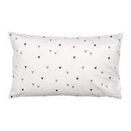 Clayre & Eef | Kussenhoes Zwart Wit 30x50 cm | BHS36-1