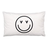Clayre & Eef | Kussenhoes Zwart Wit 30x50 cm | BHS36-3