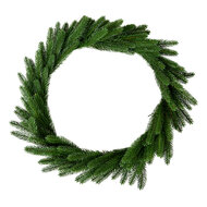 Clayre & Eef | Kerstdecoratie Krans Groen ø 65x10 cm | 50819