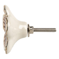 Clayre &amp; Eef   | Deurknop Beige Bruin &oslash; 5x3 cm / S3 cm | 66056