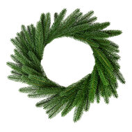 Clayre & Eef | Kerstdecoratie Krans Groen ø 55x7 cm | 66065