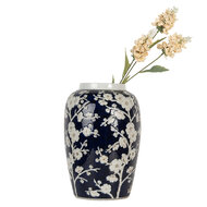 Clayre & Eef | Vaas Blauw Wit ø 20x31 cm | 6CE2082