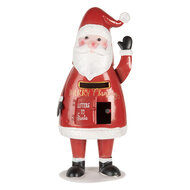 Clayre &amp; Eef   | Brievenbus Rood Wit 16x14x35 cm | 6Y5853