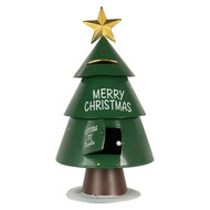 Clayre &amp; Eef   | Brievenbus Groen Wit &oslash; 18x35 cm | 6Y5860