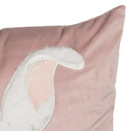 Clayre &amp; Eef   | Kussenhoes Roze Wit 45x45 cm | KT021.399
