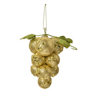 Clayre & Eef | Kerstdecoratie Goudkleurig Groen 10x10x15 cm | 66174