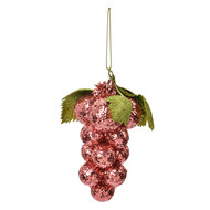 Clayre & Eef | Kerstdecoratie Roze Groen 8x8x14 cm | 66175P
