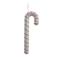 Clayre &amp; Eef   | Decoratie hanger Zuurstok Wit Rood 11x4x33 cm | 66185