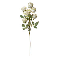 Clayre &amp; Eef   | Decoratie tak met bloemen Wit Groen 8x8x55 cm | 6PL0391W