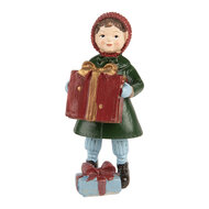 Clayre &amp; Eef   | Kerstdecoratie Kind Groen Rood 5x5x12 cm | 6PR5722