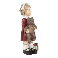 Clayre &amp; Eef   | Kerstdecoratie Kind Rood Bruin 6x4x13 cm | 6PR5728