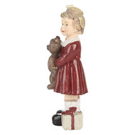 Clayre &amp; Eef   | Kerstdecoratie Kind Rood Bruin 6x4x13 cm | 6PR5728