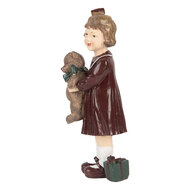 Clayre &amp; Eef   | Kerstdecoratie Kind Bruin Groen 6x5x15 cm | 6PR5729