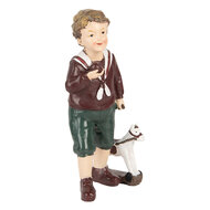 Clayre &amp; Eef   | Kerstdecoratie Kind Bruin Groen 6x5x15 cm | 6PR5730