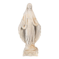 Clayre &amp; Eef   | Kerstdecoratie Beeld Maria Beige Bruin 17x12x41 cm | 6MG0113
