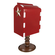 Clayre & Eef | Brievenbus Rood Bruin 27x22x51 cm | 6Y5633