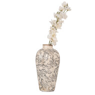 Clayre & Eef | Vaas Beige Grijs ø 17x30 cm | 6CE1934S