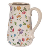 Clayre &amp; Eef   | Decoratieve Schenkkan Beige Roze 21x15x23 cm | 6CECFL0002L