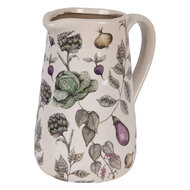 Clayre &amp; Eef   | Decoratieve Schenkkan Beige Groen 21x15x23 cm | 6CETKG0002L