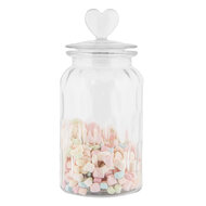 Clayre &amp; Eef   | Voorraadpot Deksel Transparant &oslash; 11x24 cm | 6GL5055