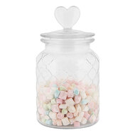 Clayre &amp; Eef   | Voorraadpot Deksel Transparant &oslash; 11x20 cm | 6GL5056