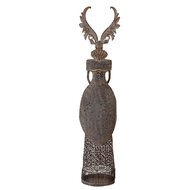 Clayre &amp; Eef   | Decoratie Rendier Bruin Grijs 20x11x81 cm | 5Y1329