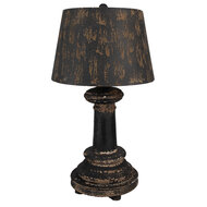 Clayre &amp; Eef   | Bureaulamp Zwart Bruin &oslash; 35x64 cm E27/max 1x60W | 6LMC0109