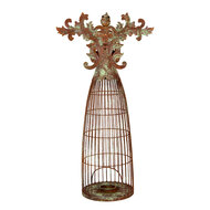 Clayre &amp; Eef   | Decoratie Engel / Waxinelichthouder Bruin Groen 29x17x58 cm | 6Y5836