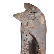 Clayre &amp; Eef   | Decoratie Schoen Koperkleurig Grijs 32x12x36 cm | 6Y5846