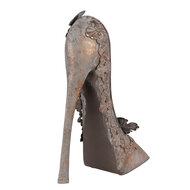 Clayre &amp; Eef   | Decoratie Schoen Koperkleurig Grijs 32x12x36 cm | 6Y5846