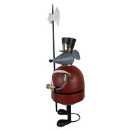 Clayre &amp; Eef   | Decoratie Muis Grijs Rood 50x37x127 cm | 5Y1375