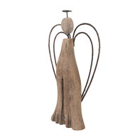 Clayre & Eef | Kerstdecoratie Engel Bruin 14x4x26 cm | 6H2421L