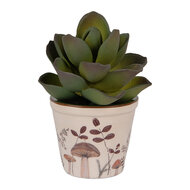 Clayre &amp; Eef   | Bloempot Binnen Beige Bruin &oslash; 8x7 cm | 6CELFJ0001XS
