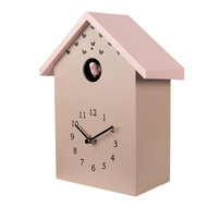 Clayre &amp; Eef   | Wandklok Roze 20x10x26 cm / 3xAA | 6KL0840