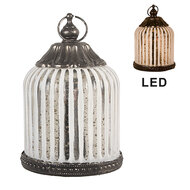 Clayre &amp; Eef   | Decoratie met LED Wit &oslash; 8x12 cm / 2xAAA | 6GL5228