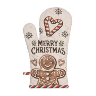Clayre &amp; Eef   | Ovenwant Beige Bruin 18x30 cm | CGM44