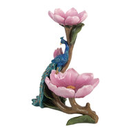 Clayre &amp; Eef   | Decoratie schaal Blauw Roze 18x12x24 cm | 6PR5799