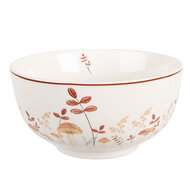 Clayre &amp; Eef   | Soepkom Beige Bruin &oslash; 14x7 cm / 500 ml | LFJBO