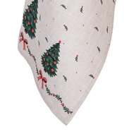 Clayre &amp; Eef   | Theedoek Beige Groen Rood 50x70 cm | TCH42