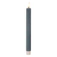Clayre &amp; Eef   | Kaars met LED set van 2 Blauw &oslash; 2x25 cm / 2xAAA | 6CA0002BL
