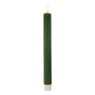 Clayre &amp; Eef   | Kaars met LED set van 2 Groen &oslash; 2x25 cm / 2xAAA | 6CA0002DGR
