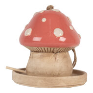 Clayre &amp; Eef   | Vogelhuis Beige Roze &oslash; 13x13 cm | 6CE2320