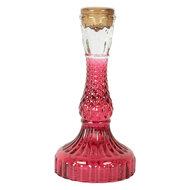 Clayre &amp; Eef   | Kandelaar Roze &oslash; 9x17 cm | 6GL5345